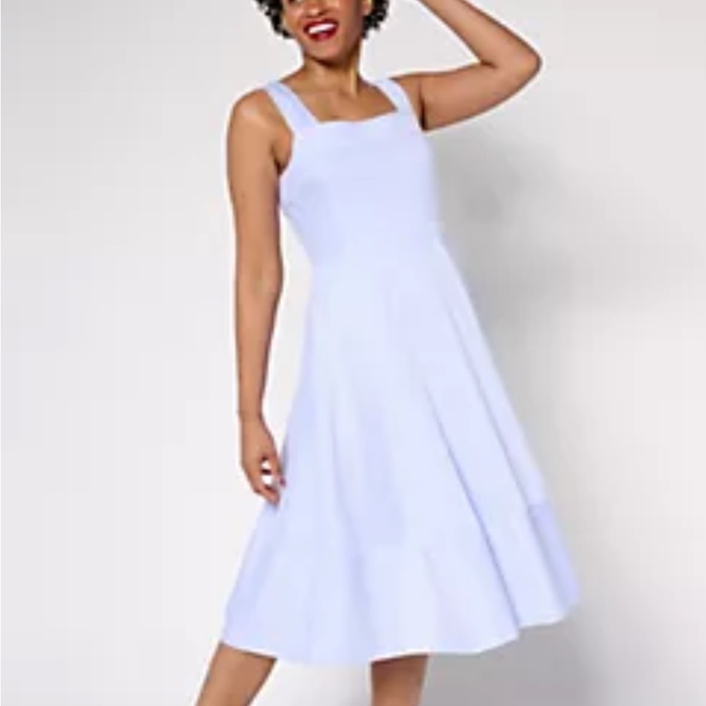 Yacht Club Isaac Mizrahi Live QVC Lot of 2 Dresses Seersucker Midi XLPetite $220 - Picture 13 of 14